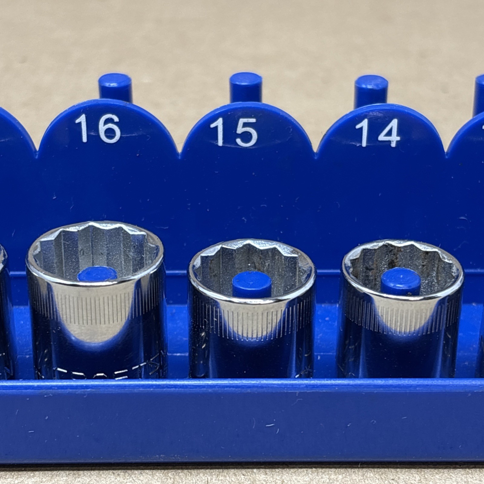Craftsman 3/8”Drive Metric Socket Set 6mm to 21mm 12Pt USA No 20m