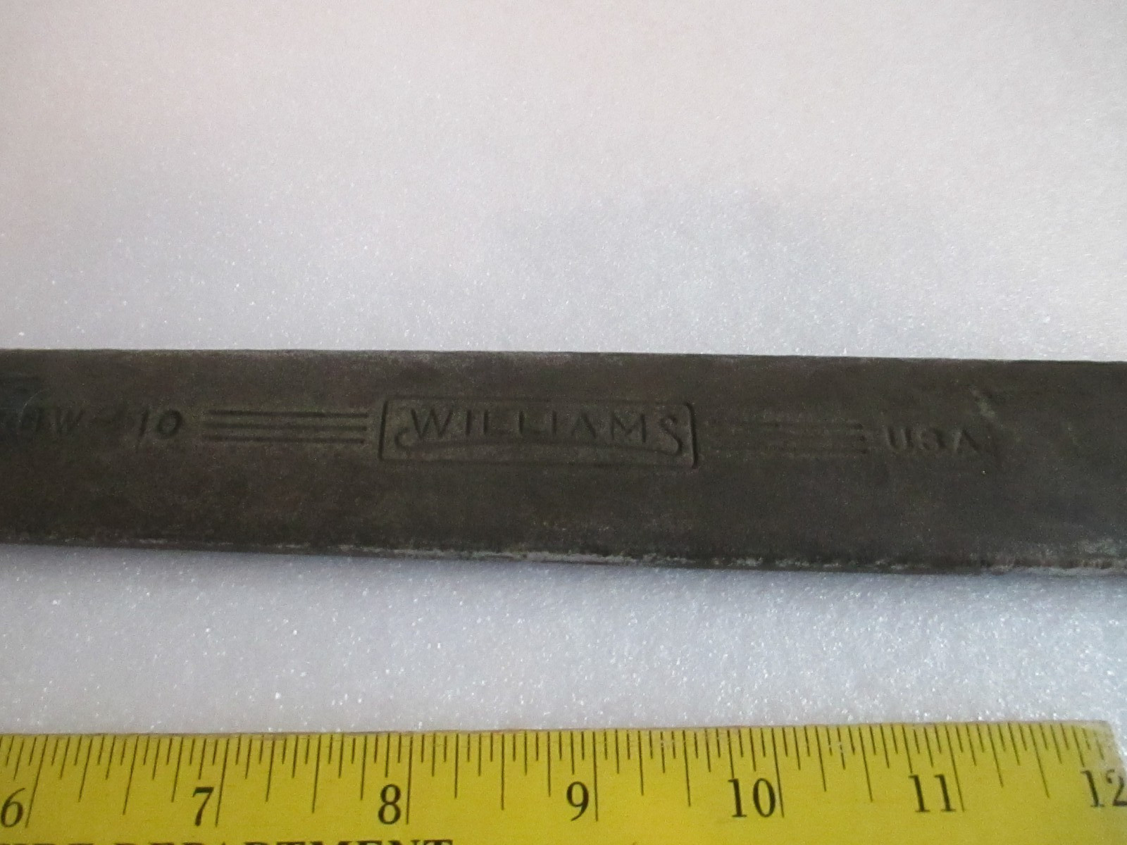 Vintage Williams 1-5/8” Open end railroad Machinist Wrench Made in USA C86