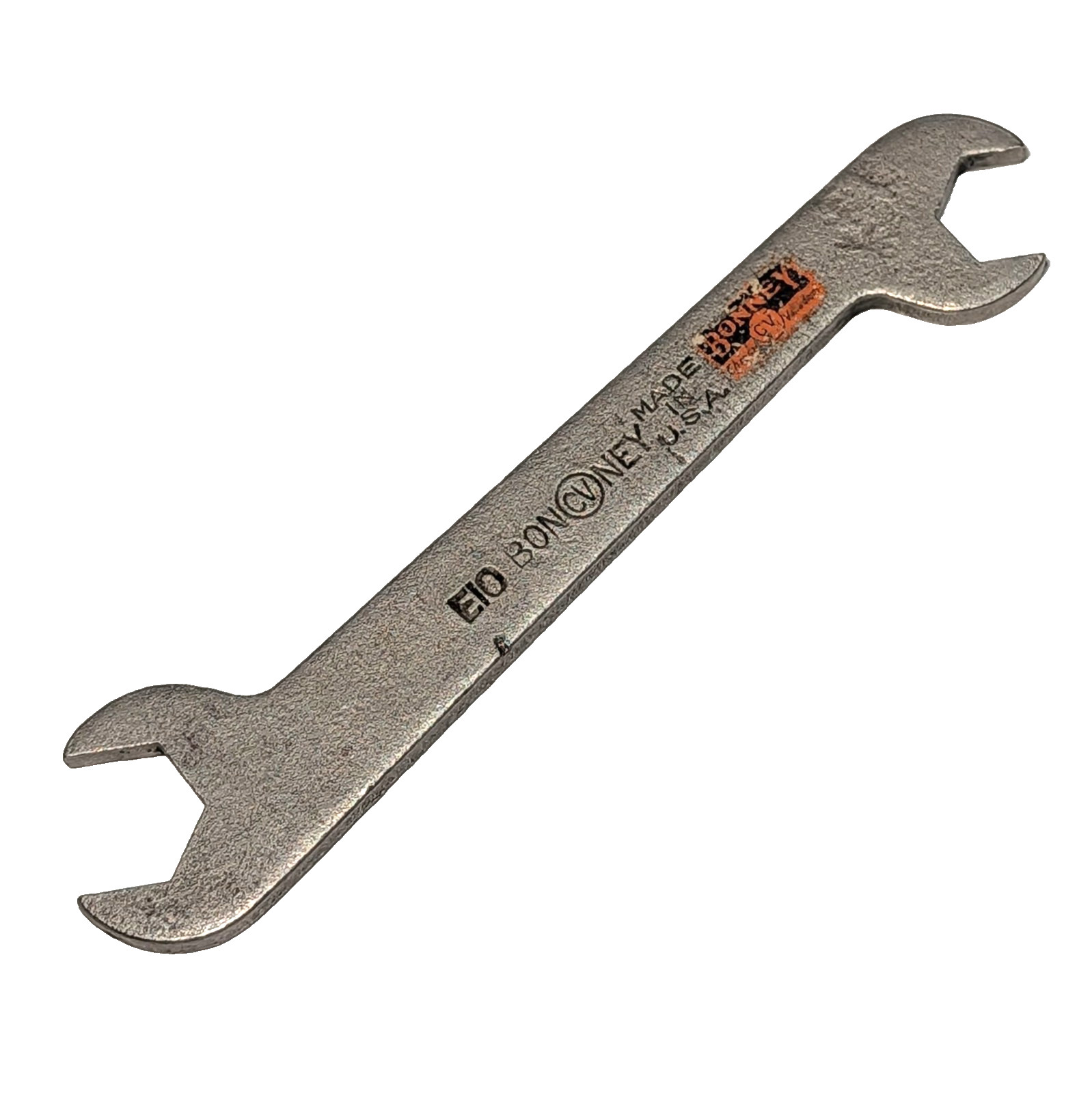 Bonney E10 Ignition Wrench 3/8″-7/16″ Offset Open End USA Vintage Sticker