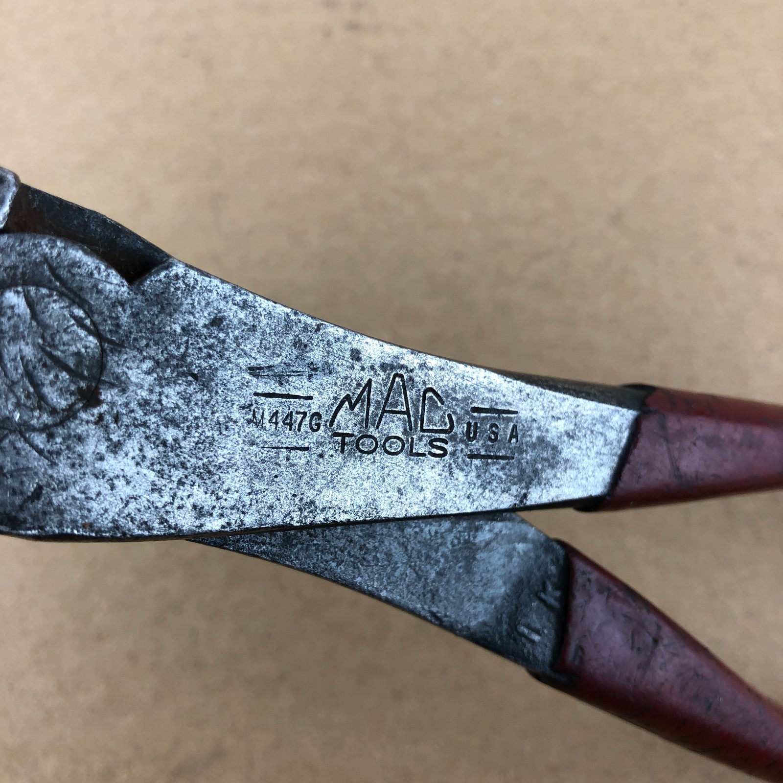 Mac Tools M447G 7.75″ Long Curved Head Diagonal Cutting Cutter Pliers USA