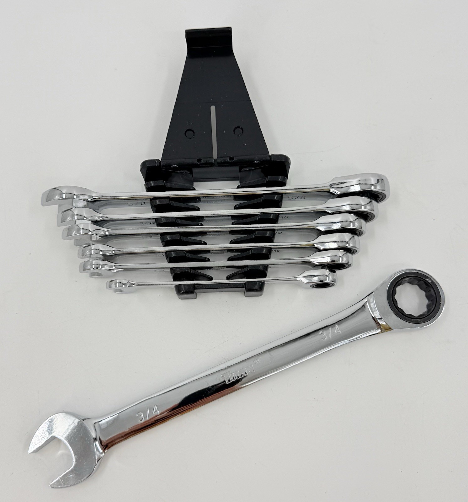 Titan Tools 17350 Combination Ratcheting Wrench Set 7 Piece SAE NEW NWOP