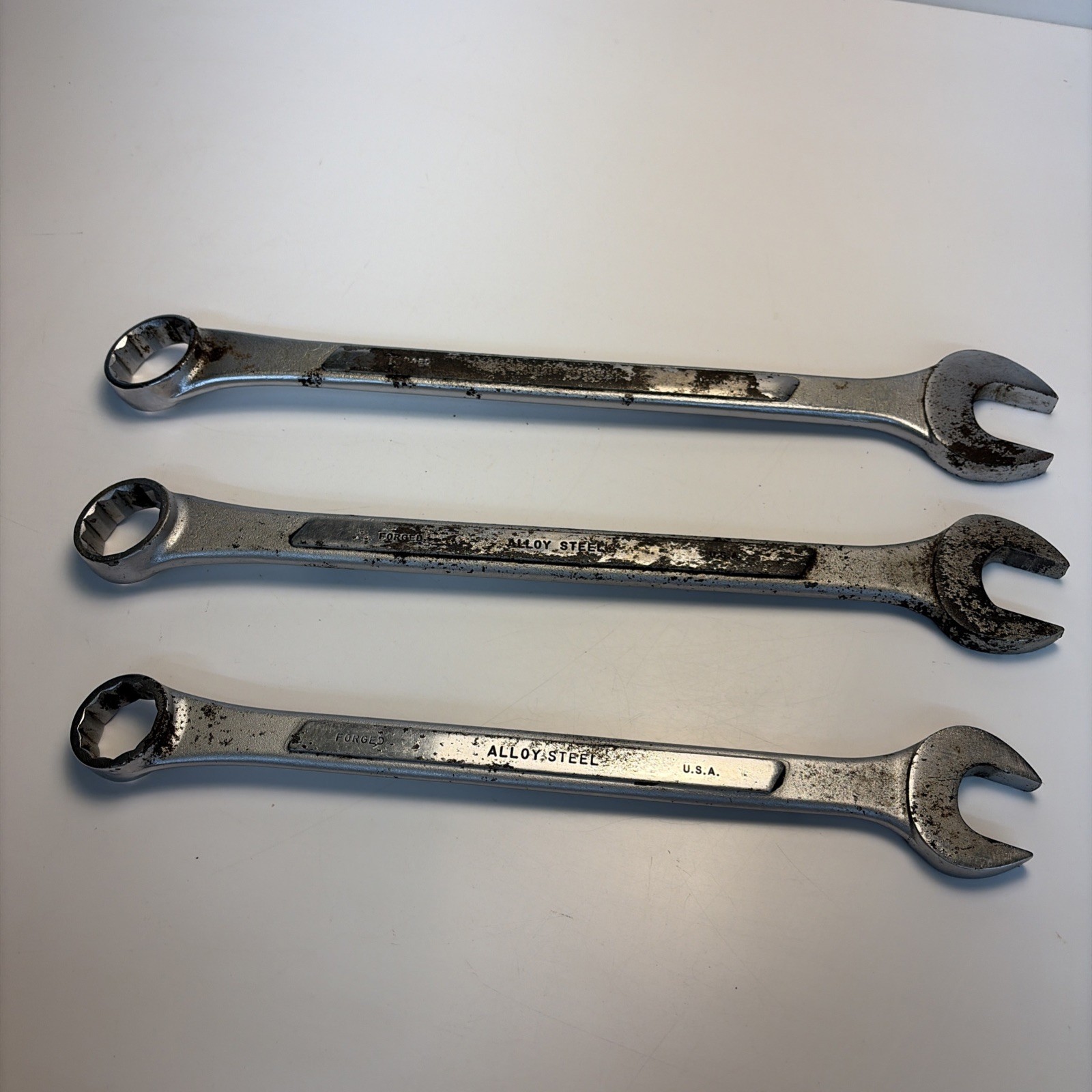 Vintage Husky USA Combination Wrench Set CC32 CC36 CC40 1″ – 1-1/4″