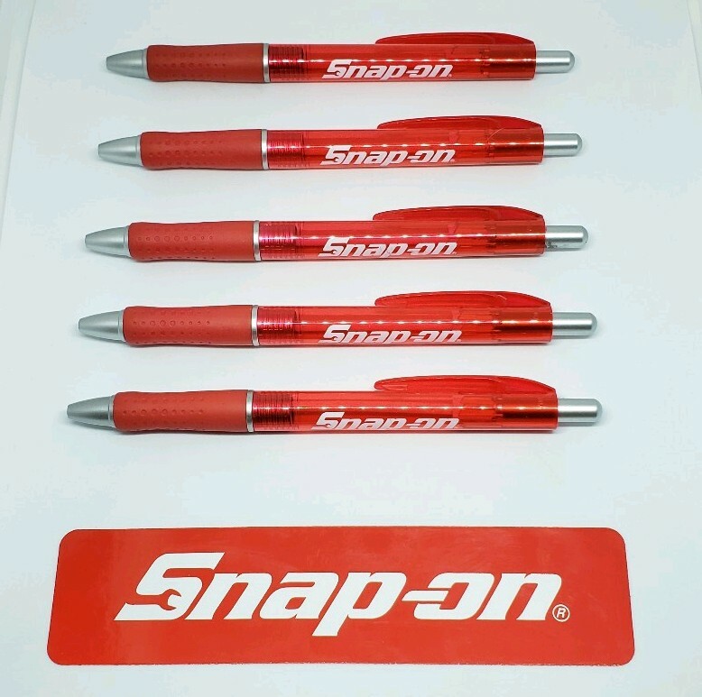 5 Snap on Tools items ,5 snap on Pocket pens RED/SILVER BRAND NEW !!!!!!