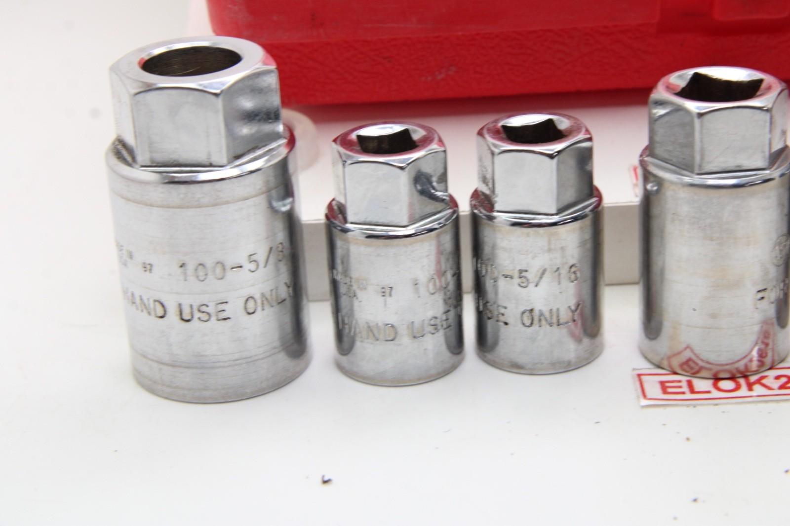 AST Tools 7 Piece SAE Chrome Standard Size Stud Puller/Remover Socket Set USA