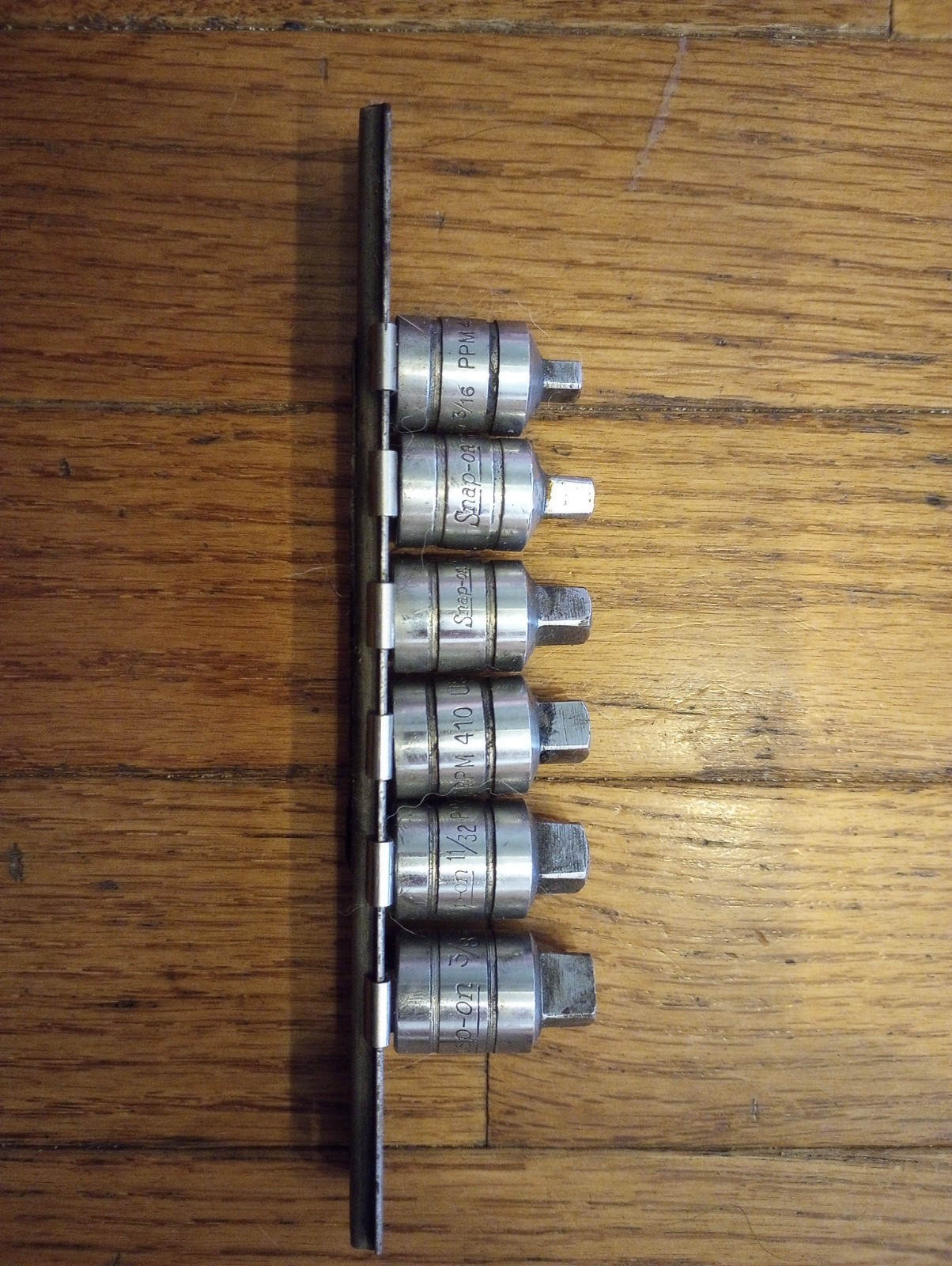 SNAP ON 3/8 Drive External Pipe Plug Set 3/16-3/8 Ppc 6 Piece Set