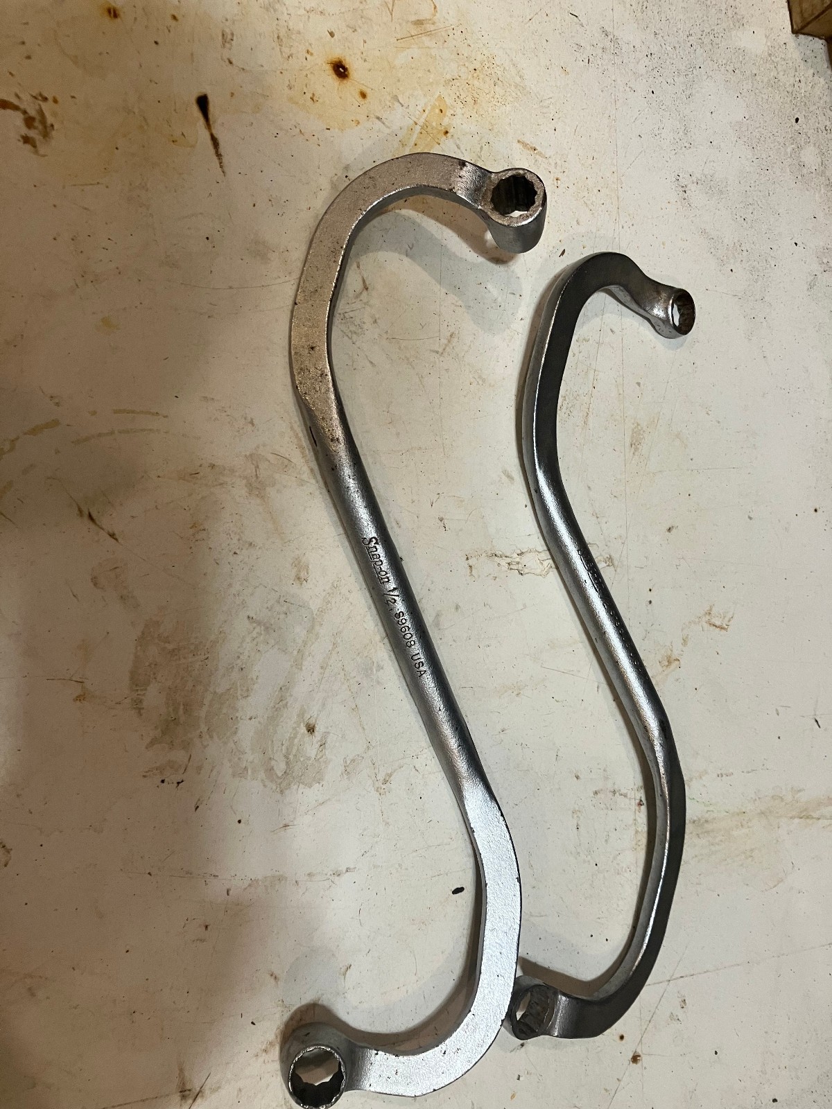 Snap on S9606 and S9608 1/2 in, 12point door hinge wrenches