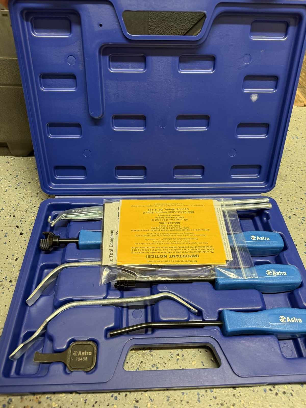 Astro Pneumatic 7848 Ball Joint Service Tool & Adapter Set Complete w/ Case