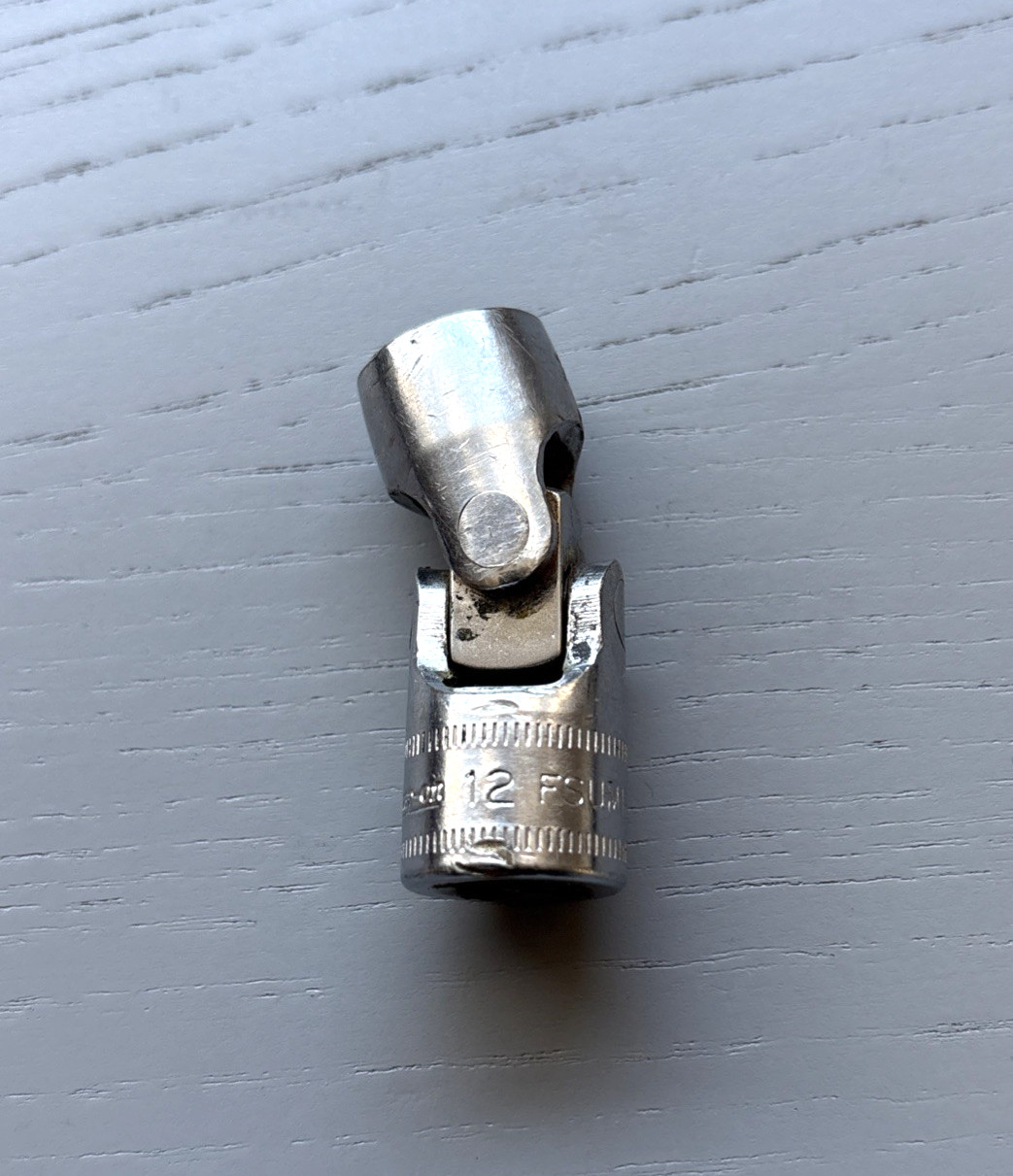 Snap-on # FSUM12 12mm 6pt Flex Swivel Socket 3/8″ Drive USA Fast Shipping