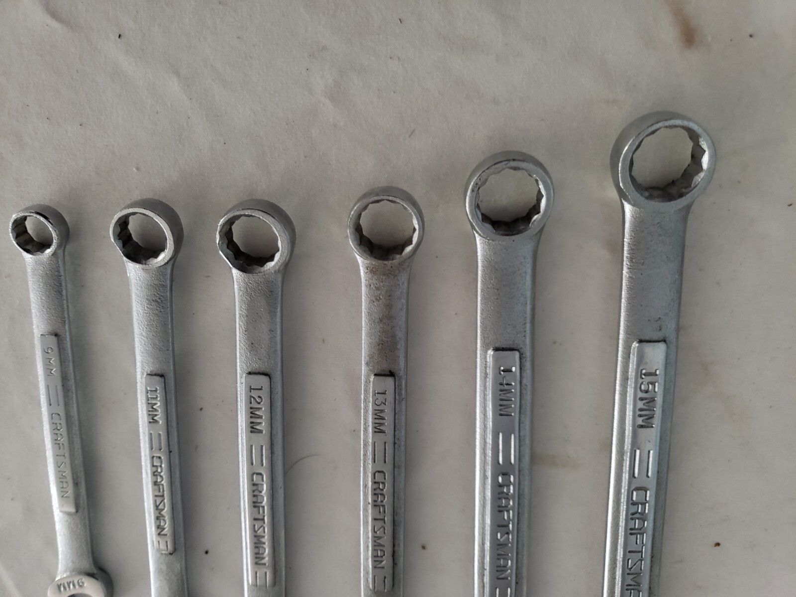 Craftsman 6pc Metric MM Combination Wrench Set (9mm-195mm Missing 10mm USA
