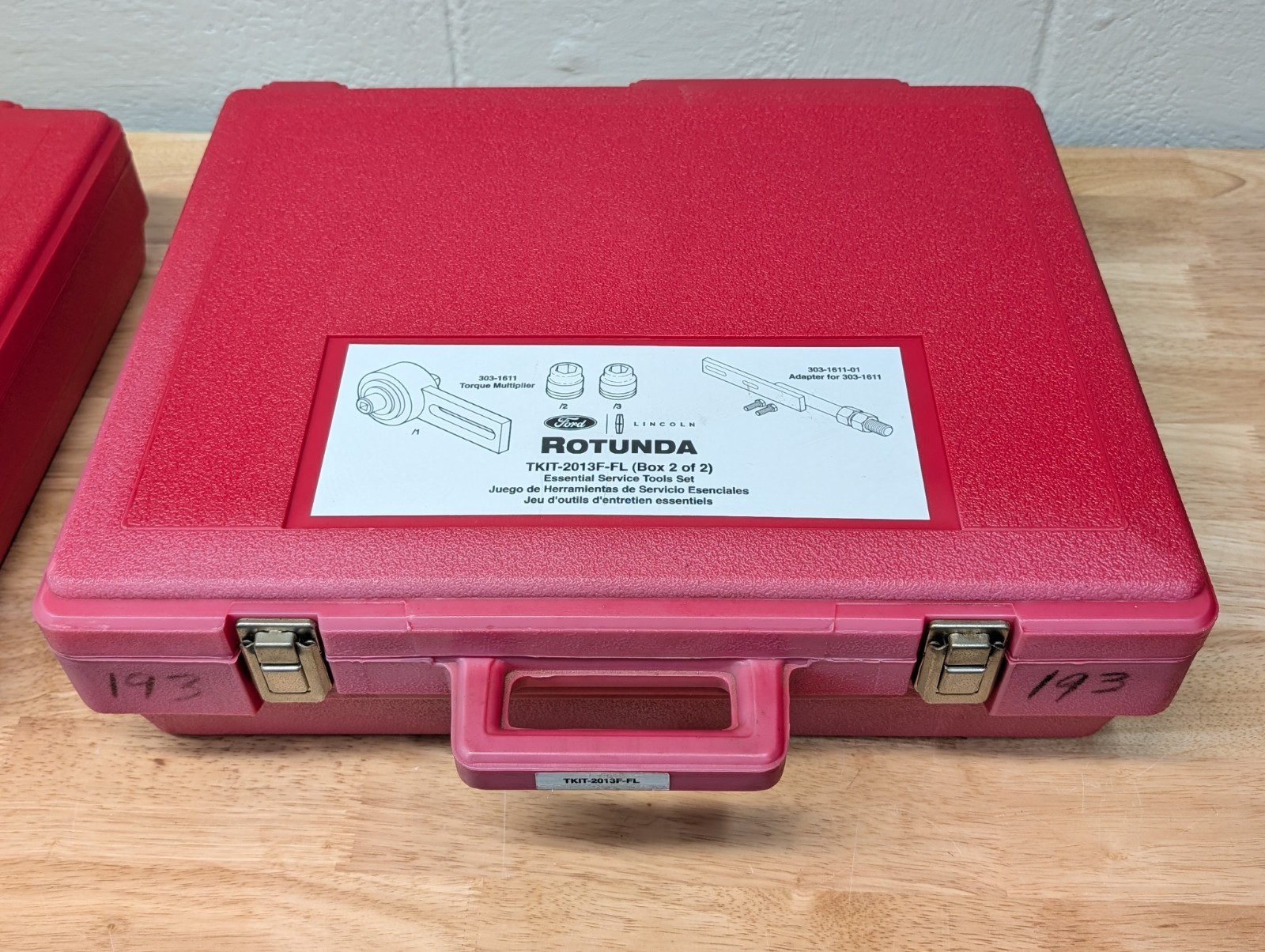 Ford Rotunda TKIT-2013F-FL Tool Set Kit Complete Set Box 1 & 2 , 1.0L Fiesta