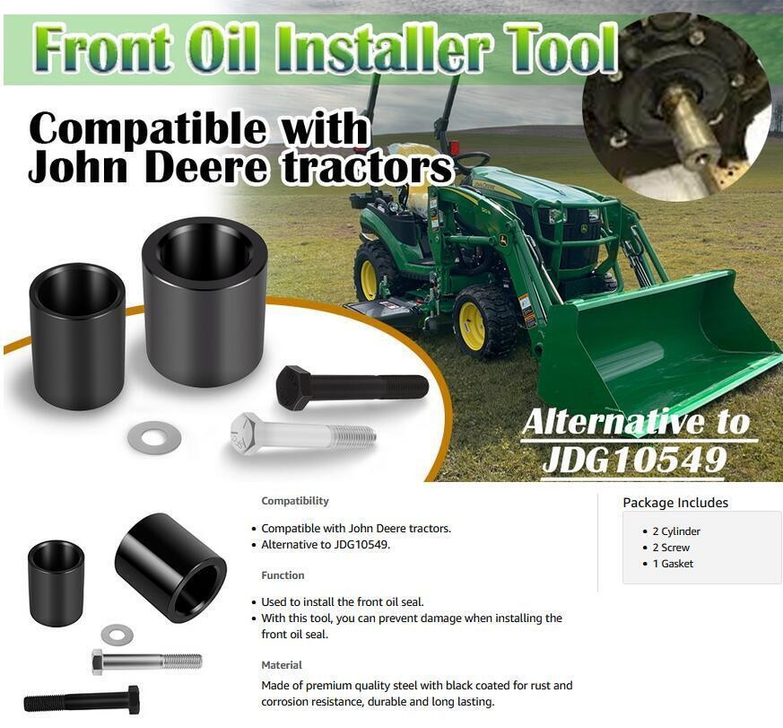 JDG10549 Crankshaft Front Oil Seal Installer Tool Set for John Deere Servicegard