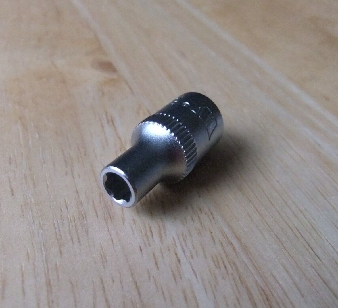 Welzh Werkzeug 4.5mm x 1/4 Drive Chrome Vanadium Socket – 24mm Long