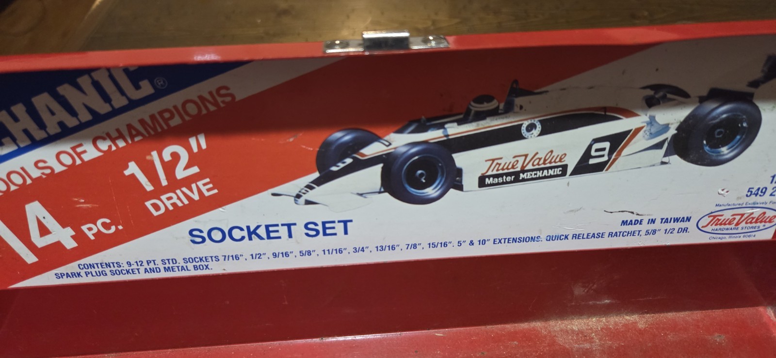 Vintage Master Mechanic 1/2″ Drive Socket Wrench Set – 12 Pieces Made in Taiwan