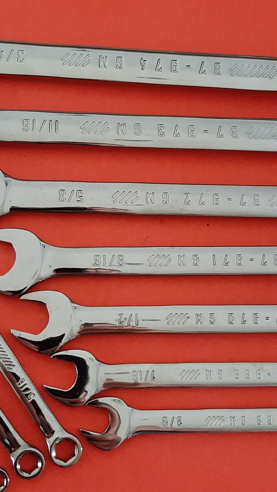 NEW Craftsman OVERDRIVE 10 Piece SAE Combination Wrench Set 1/4″ to 3/4″