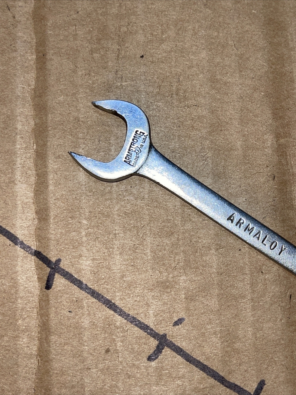 Vintage Armstrong USA Special 1/2 In X 7/16 In SAE Midget Open End Wrench