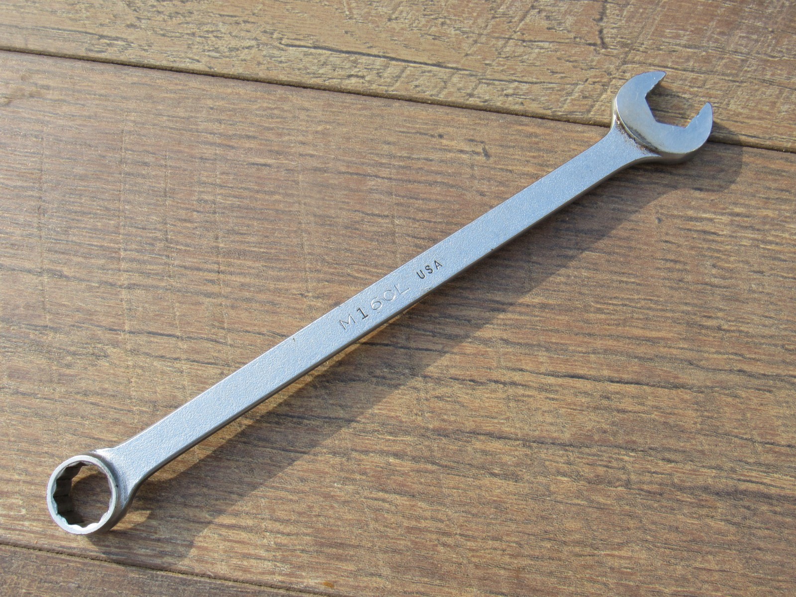 MAC TOOLS M16CL 16MM 12 POINT METRIC COMBINATION OPEN BOX END WRENCHL 16 MM USA