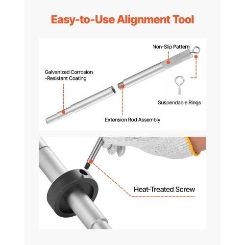 6PCS Mercruiser Alignment Tool and Gimbal Bearing Puller Set with Mercruisers