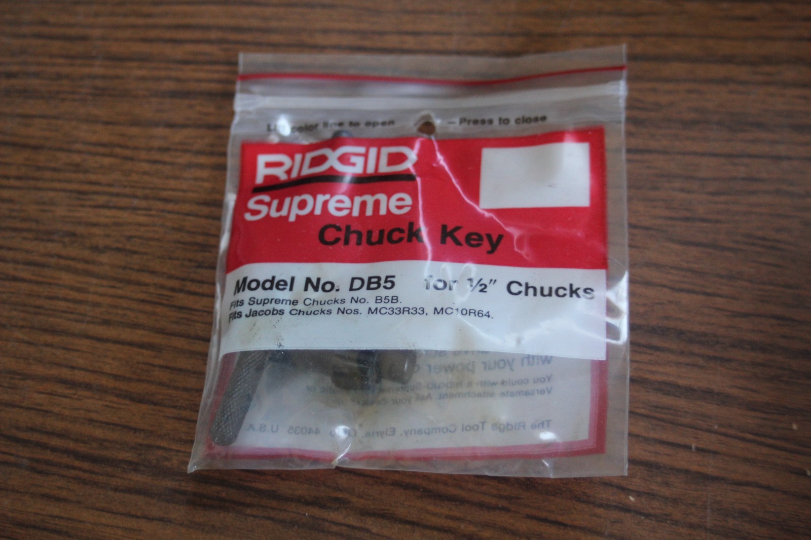Ridgid Supreme Chuck Key No. DB5 for 1/2″ Chucks
