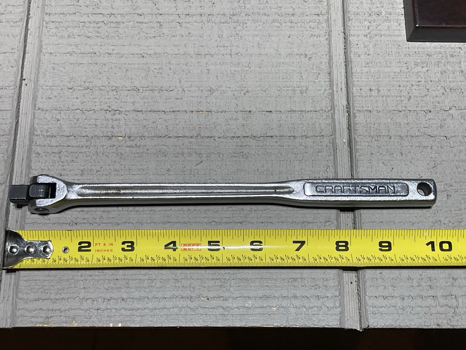 Vintage Craftsman 3/8 inch drive flex head breaker bar, -V- 44363 Forged in USA