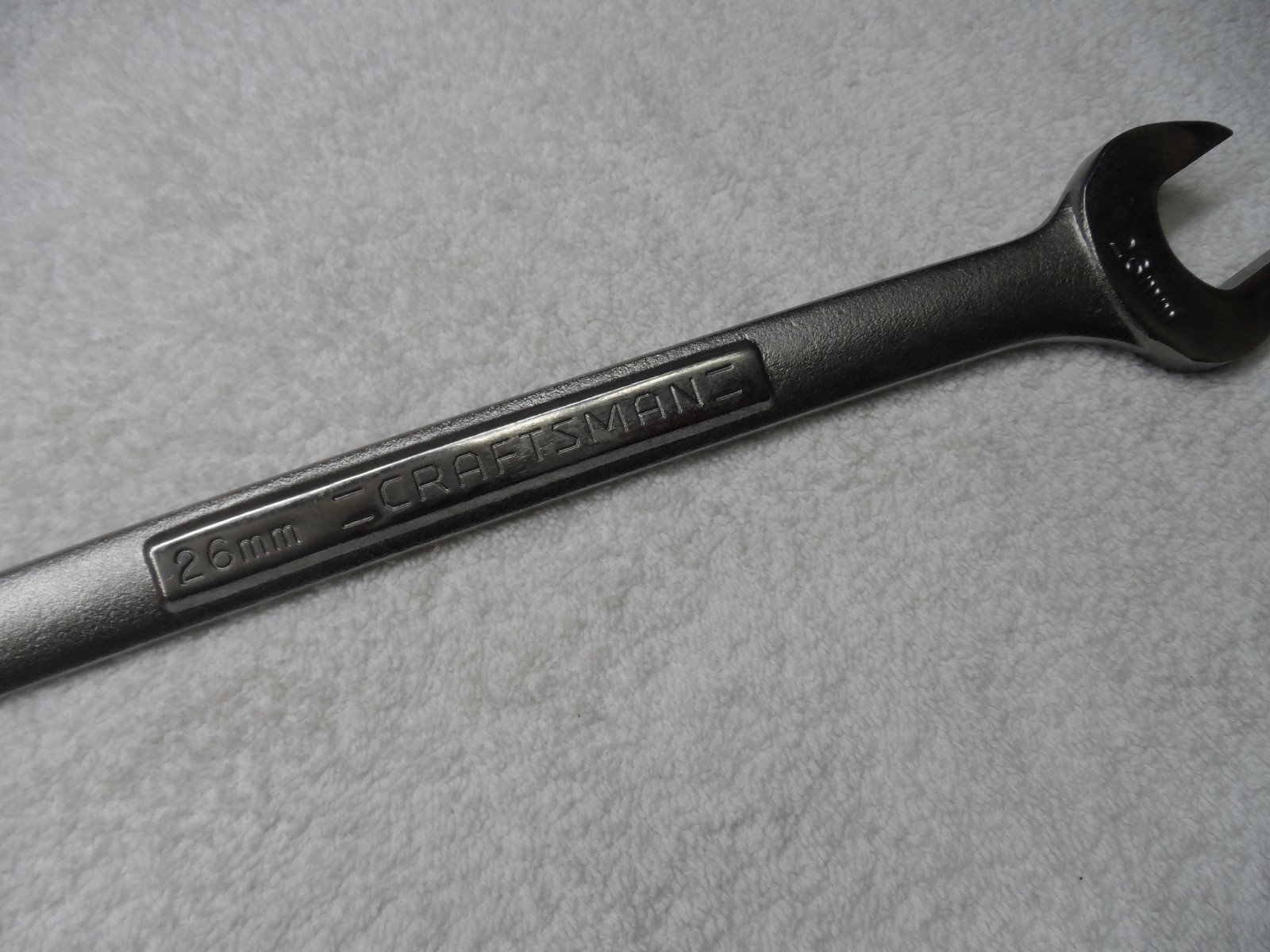 Craftsman Metric MM Combination Wrench, USA 12pt, 26mm – Part # 42932 (sticker)