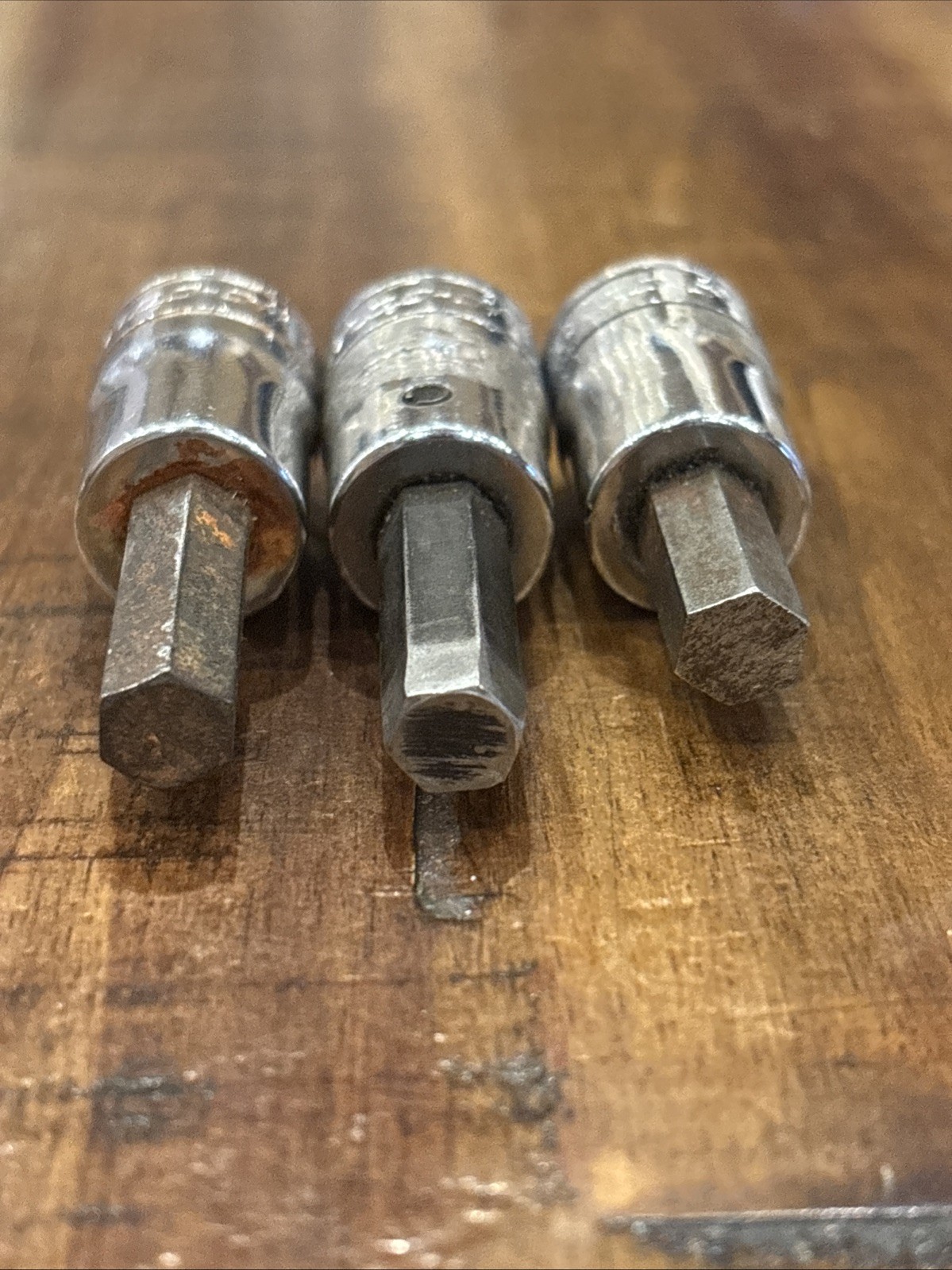 Snap-on Tools 5/16” 3pc Hex Allen Sockets 3/8” Drive FA10E FA10B USA SAE