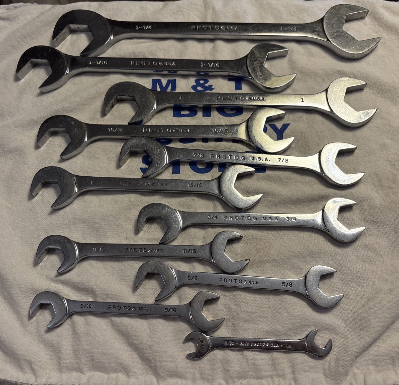 Proto Professional USA 11pc Four-Way Angle Open End Wrench Set 11/32″ – 1-1/4″