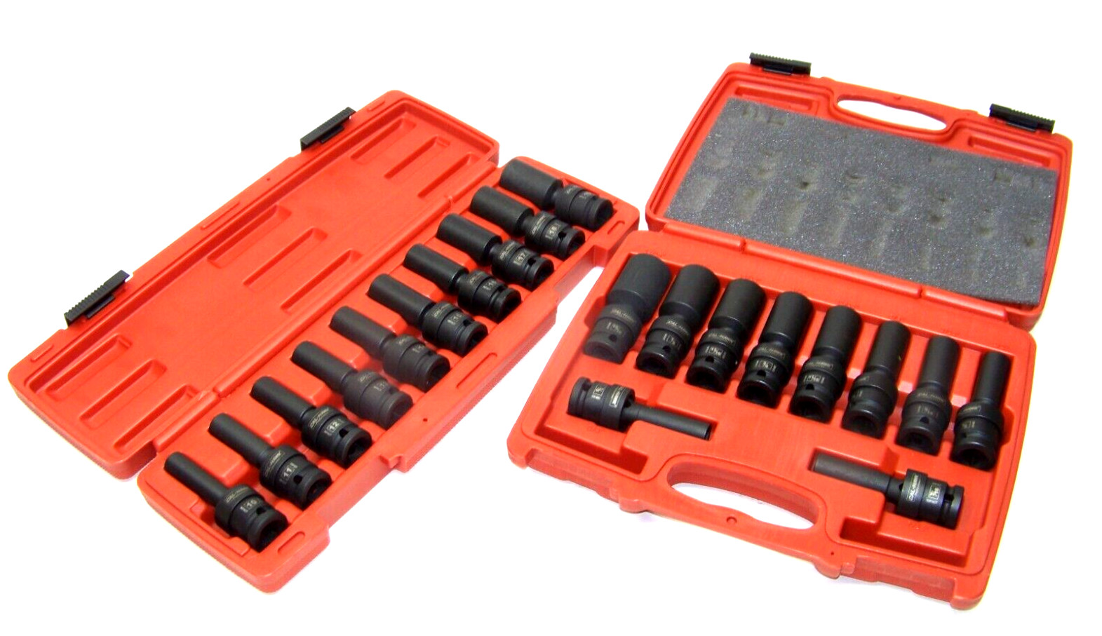 20 Pc 1/2″ Drive Socket Universal Swivel Impact CR Molybdenum Standard & Metric