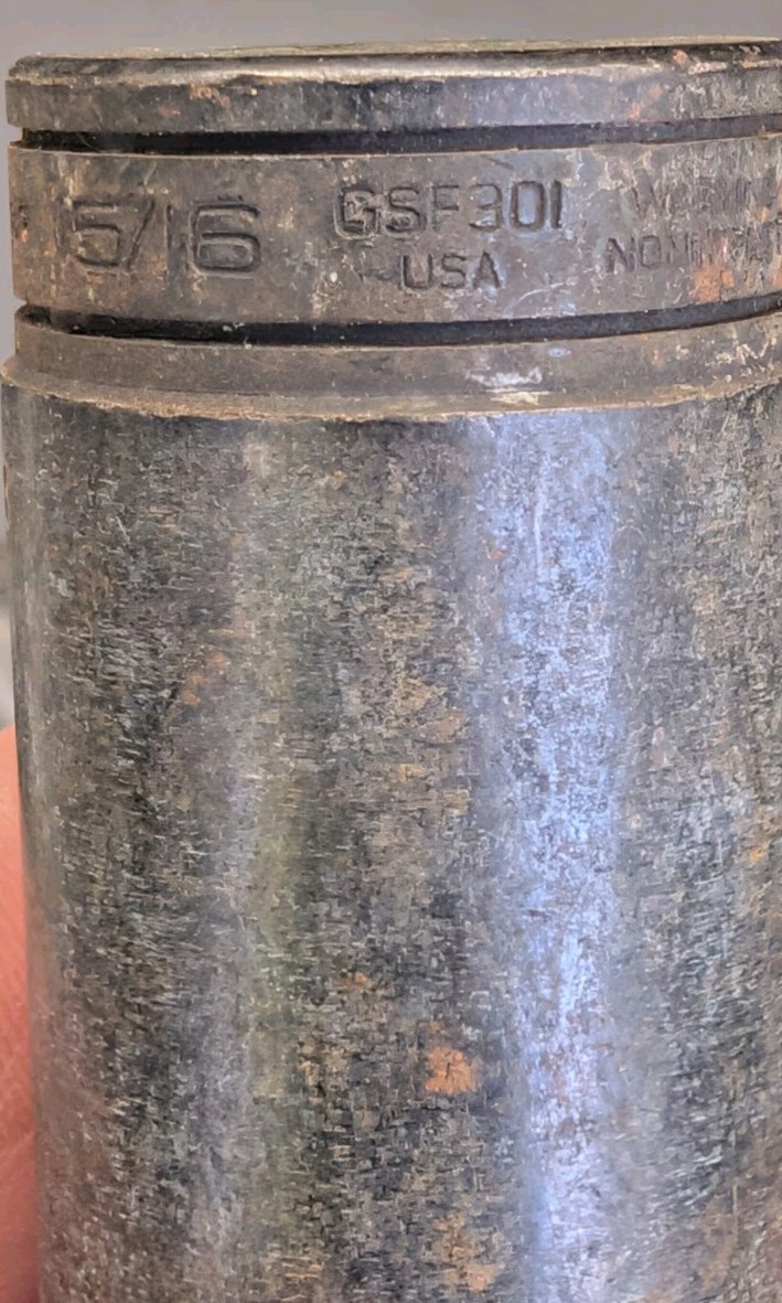 Vintage Snap On Industrial 3/8″ Dr Deep Socket 15/16″ GSF301 SF301 12Pt