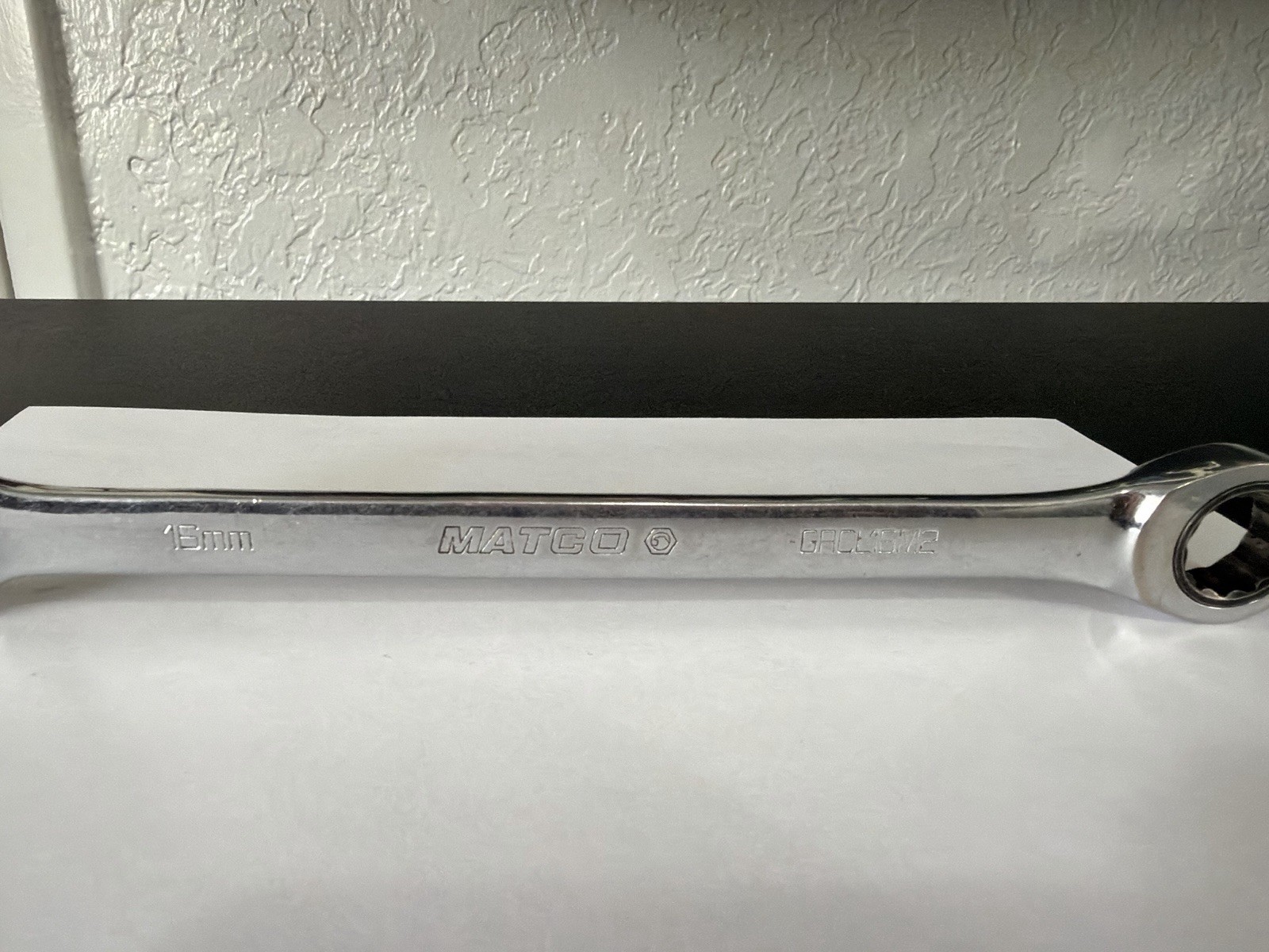 Matco GRCL16M2 16mm Metric Combination Ratcheting Wrench Made in USA