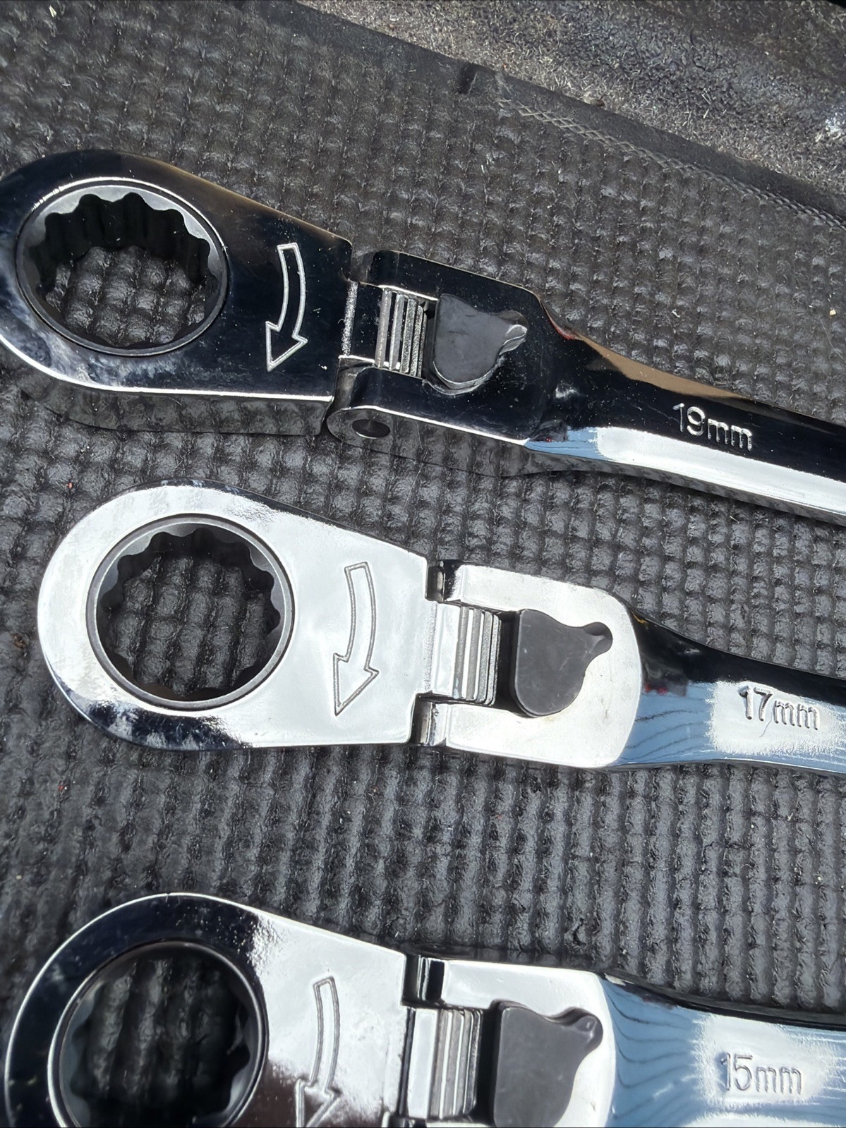 Rare Sears Craftsman USA Nos 7pc Locking Flex Ratcheting Wrench Set 42401 Metric