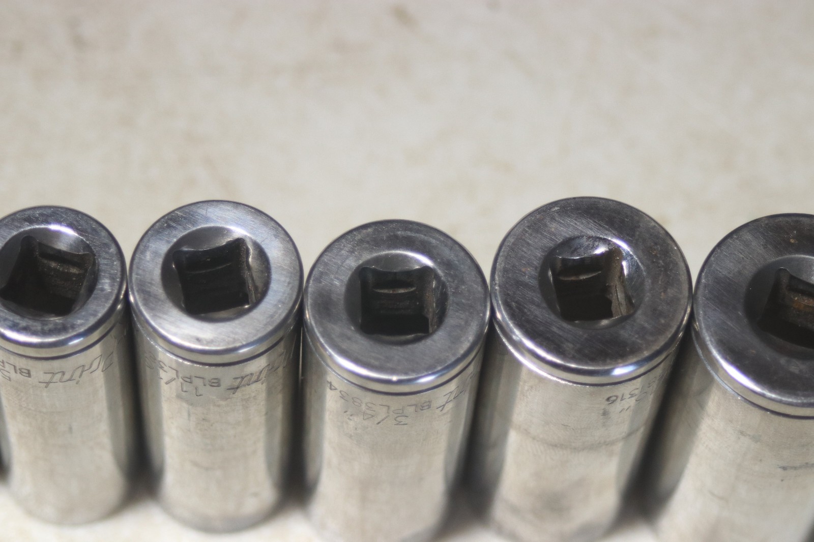Blue Point BLPL 3/8 Inch Drive 12 Point Deep Socket Set 3/8 To 1 Inch 11 Pieces