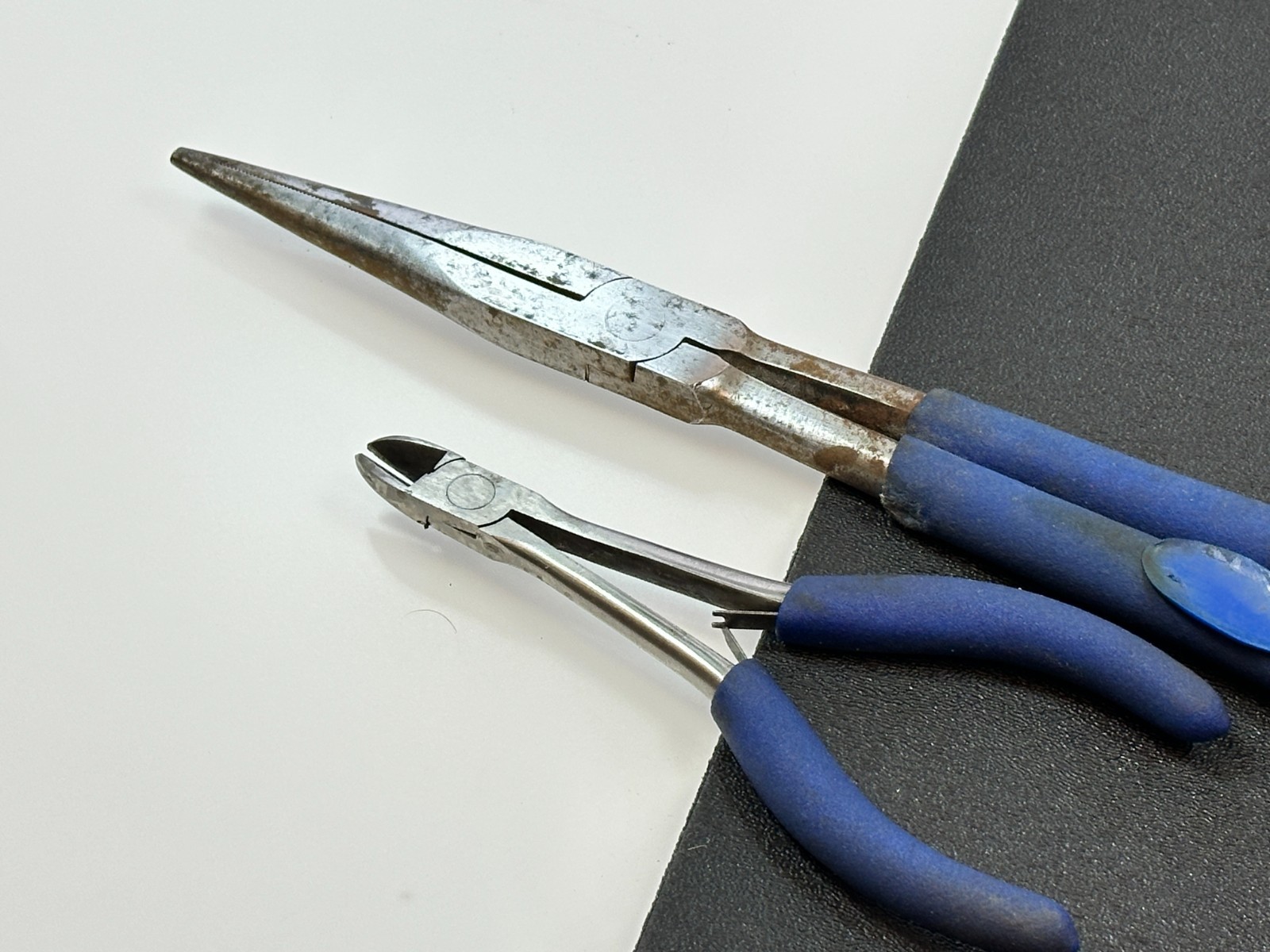 Craftsman Diagonal Pliers Blue Grip w/ Unknown XL Extra Long Long Nose Pliers