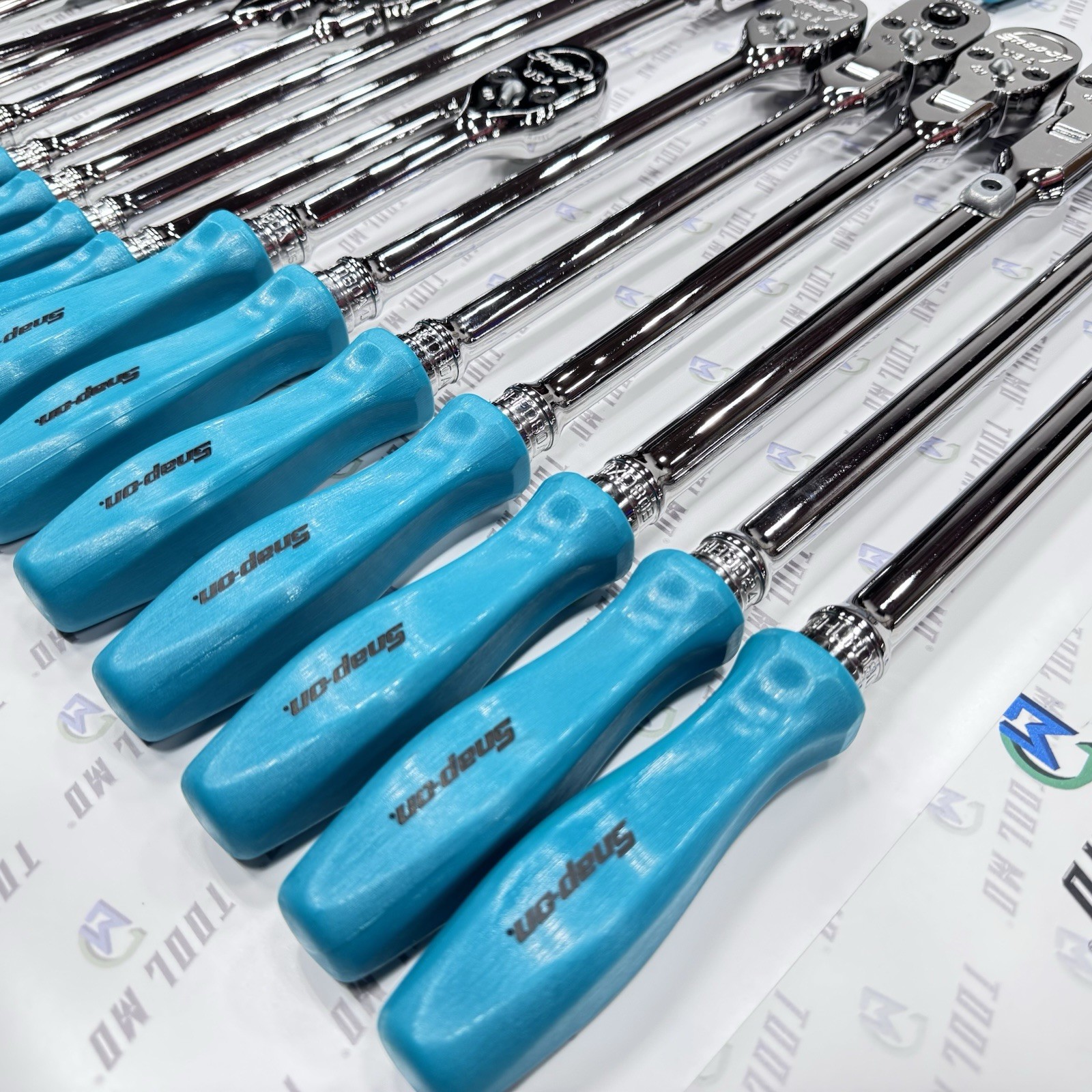 Snap-on Tools RARE TEAL 43pc «HOLY GRAIL» 1/2″ 3/8″ 1/4″ Drive Ratchet Set