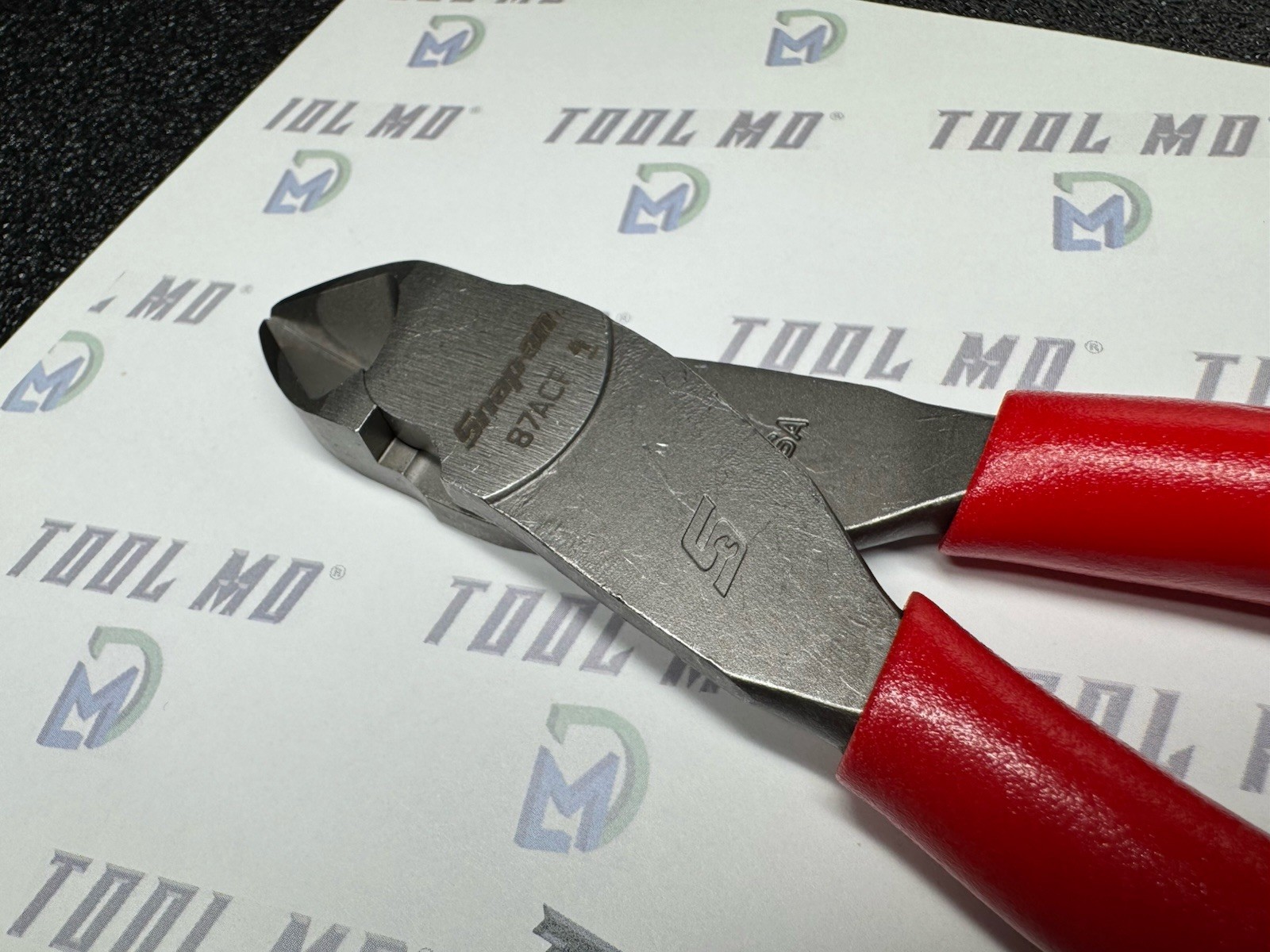 Snap-on Tools USA NEW RED Soft Grip 7″ VectorEdge Diagonal Cutter 87ACF