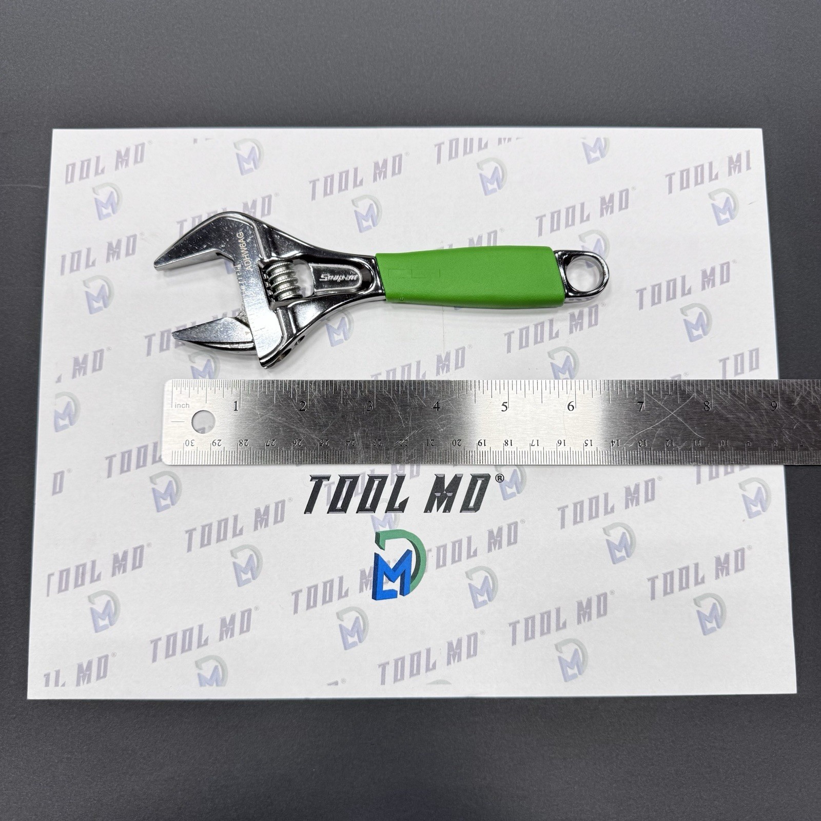 Snap-on Tools SPAIN NEW GREEN Soft Grip 6″ Wide Mouth Adjustable Wrench ADHW6AG