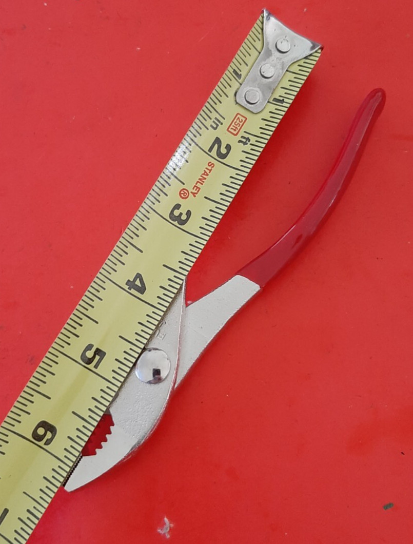 NOS Fuller 6.5″ Slip Joint Pliers Made in Japan Red Handle New old stock