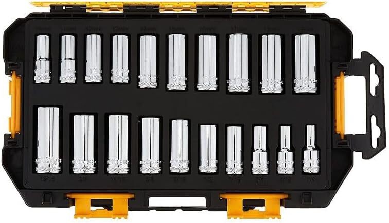 DWMT73812 Tool Kit 3/8» Drive Deep Socket Set, 20 Piece
