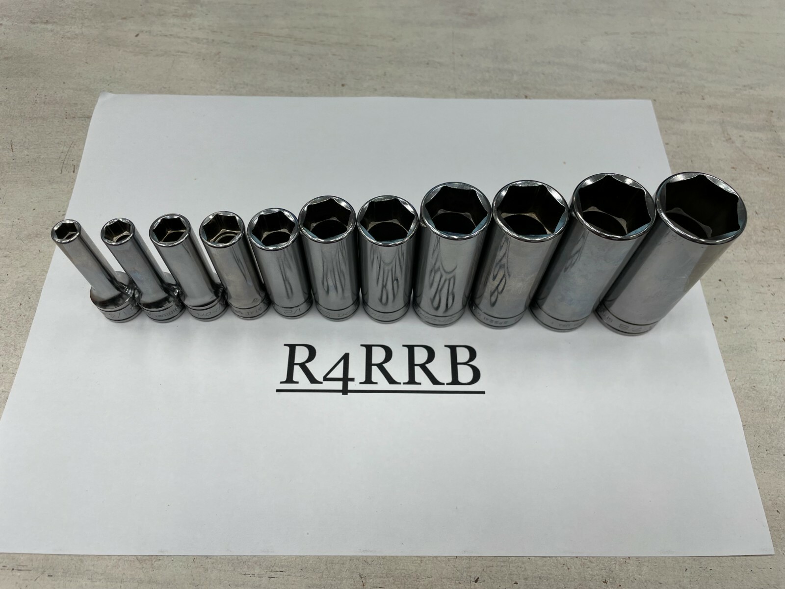 Snap-on Tools USA NEW 11pc 3/8″ Drive SAE 6 Point Deep Chrome Socket Set 211SFSY