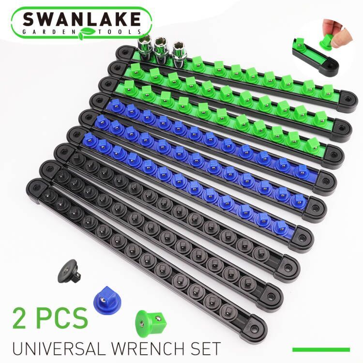 9 Pcs Socket Organizer Holders ABS | 1/4″ 3/8″ 1/2″ 360° Swivel Premium Quality