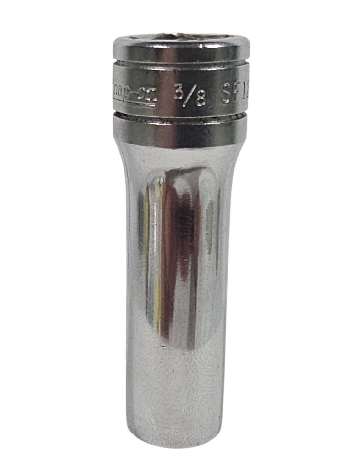 Snap On SF121 3/8” Drive 12 Pt 3/8 Flank Dr Deep Chrome Socket USA