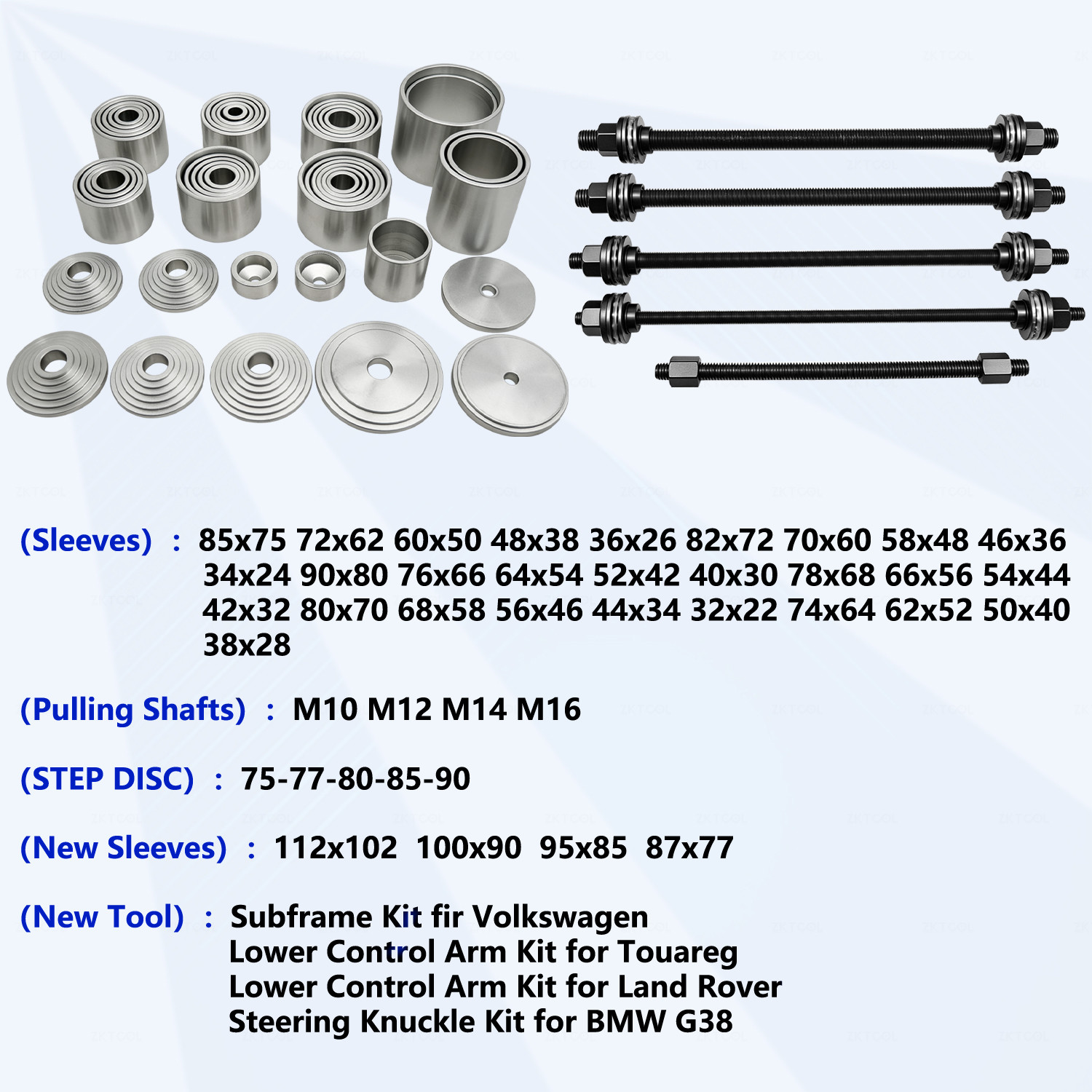 50PCS Universal Pull and Press Sleeve Kit Set for Most Engine Cars Vehicles
