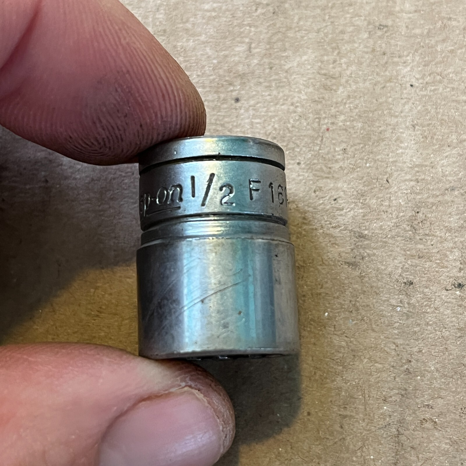 Snap-On F161 Shallow Socket 1/2″ SAE 12 Point 3/8″ Drive