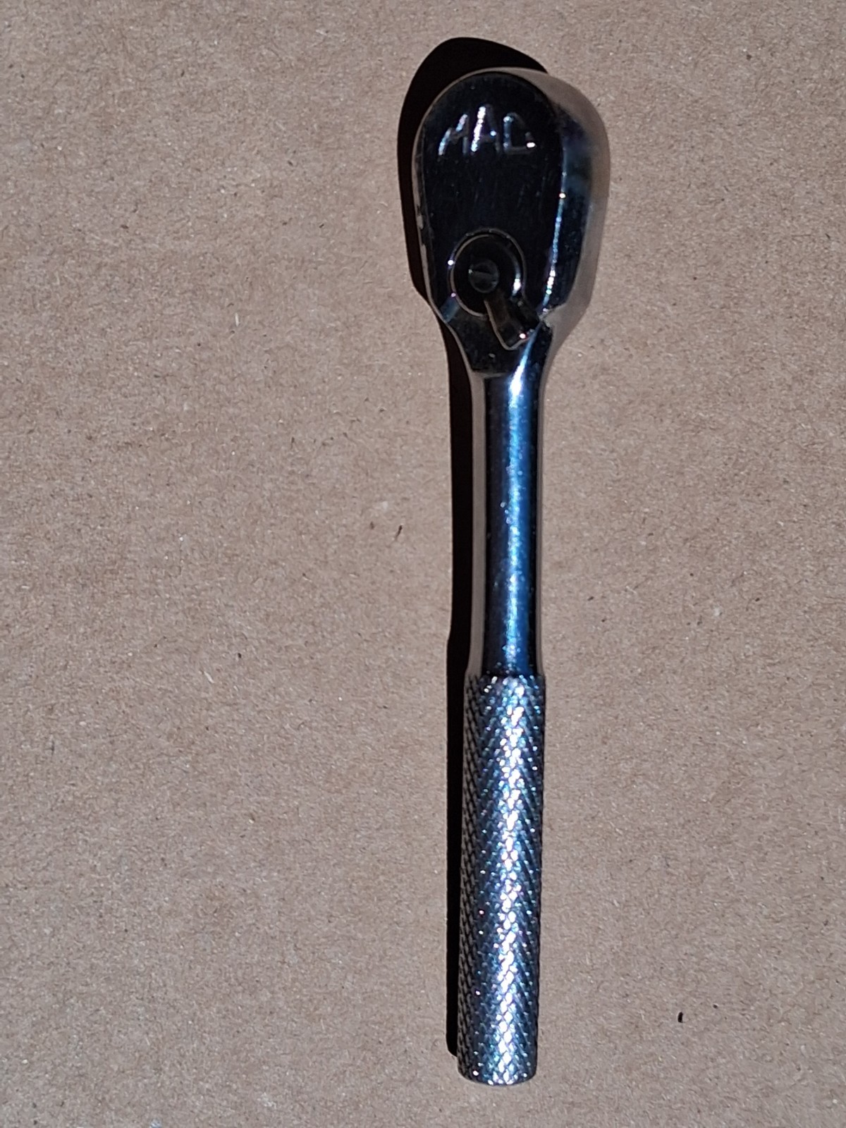 MAC TOOLS 1/4 DRIVE RATCHET MR5 KNURLED HANDLE TEAR DROP MADE IN USA L@@K