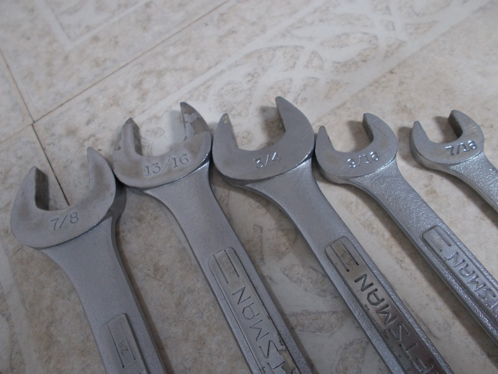 VTG. Craftsman USA Double Open End Wrench Set 5 pc. 3/8″ to 7/8″ V & VV Series