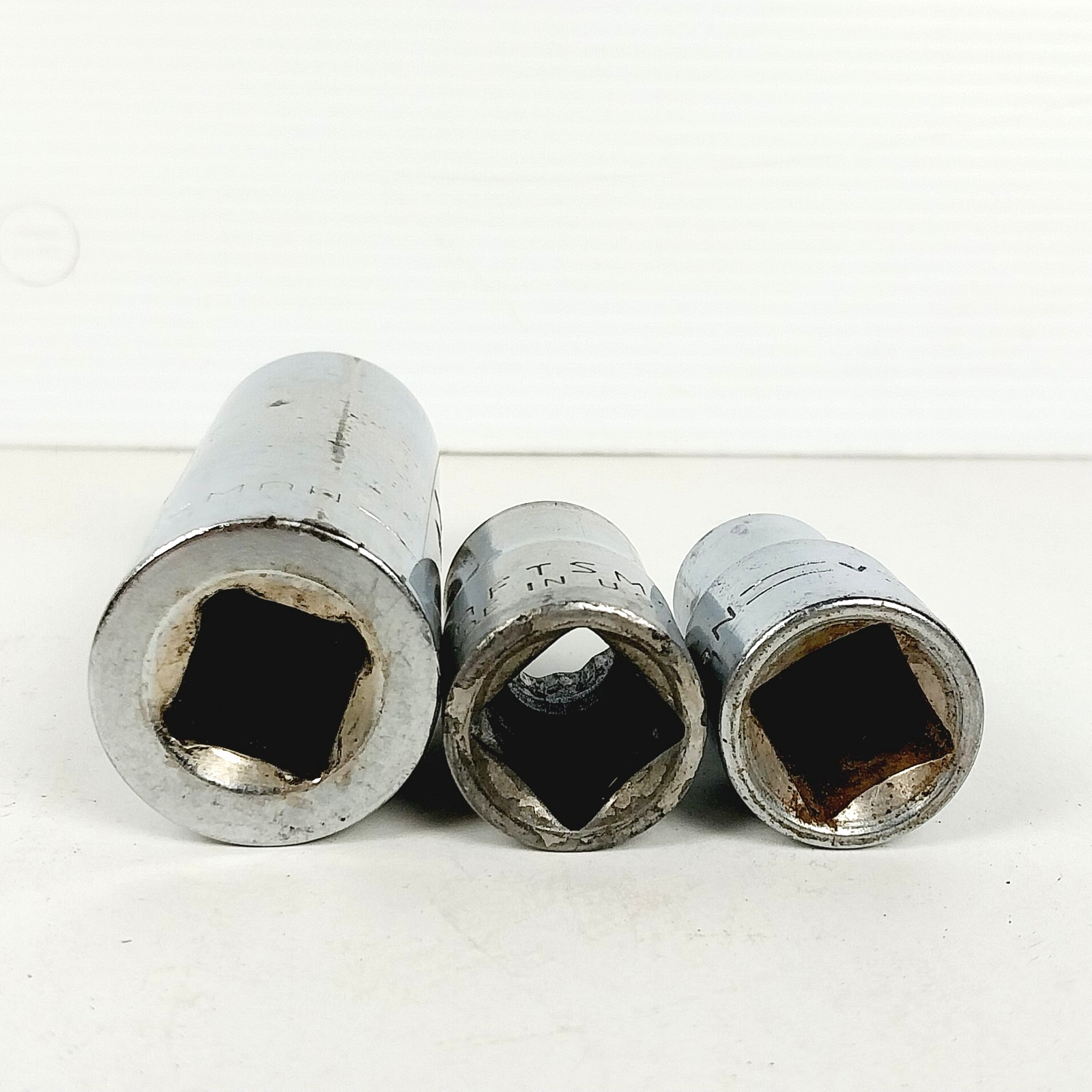 Vintage Craftsman 3/8 Drive 13/16 Deep Well and 9/16 & 1/2 Sockets 6 & 12-Point