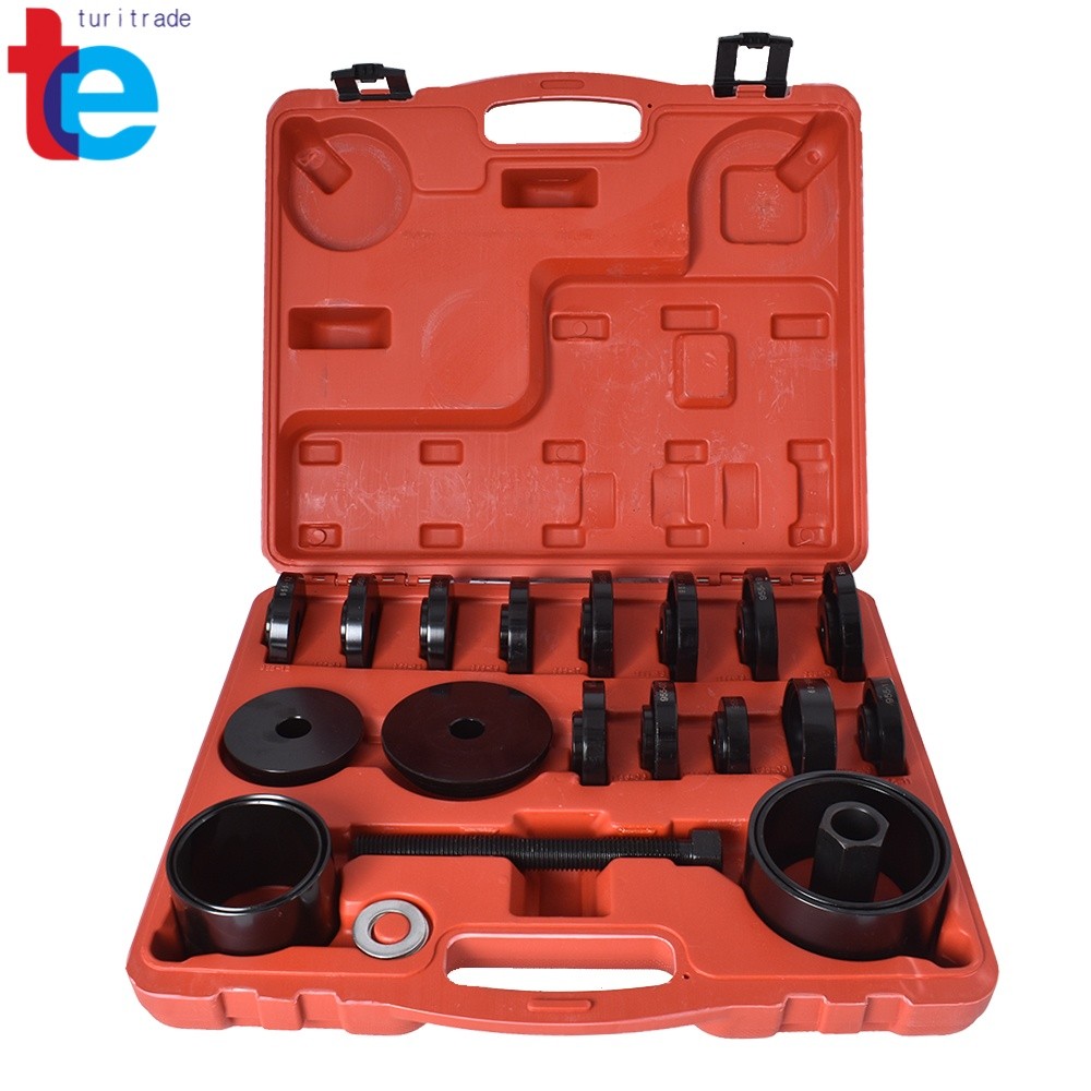 Front Wheel Drive Bearing Removal Kit Press Adapter Puller Pulley Tool Set 23PCS