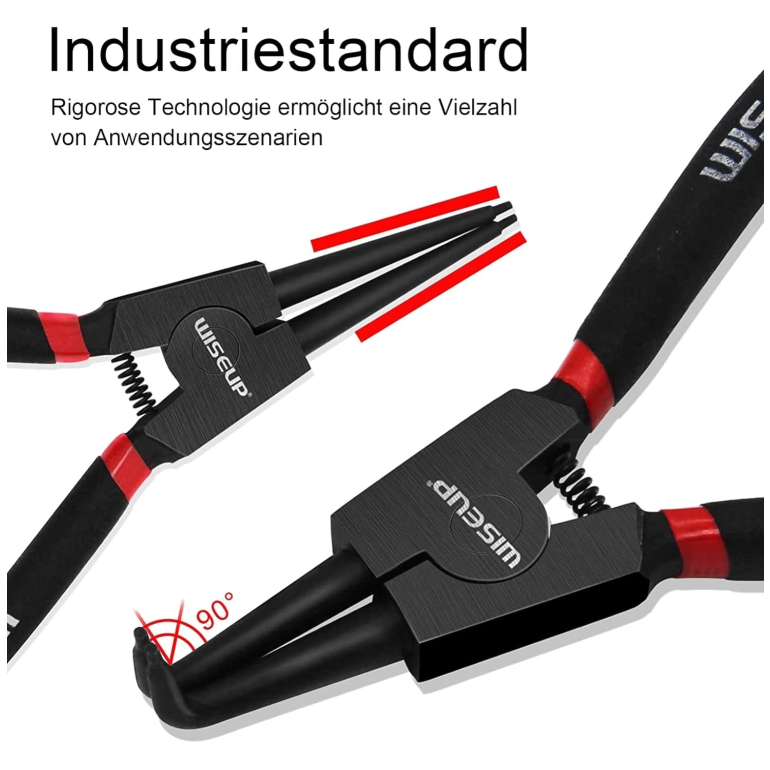 Carbon Steel Internal/External Pliers Set – 4PCS