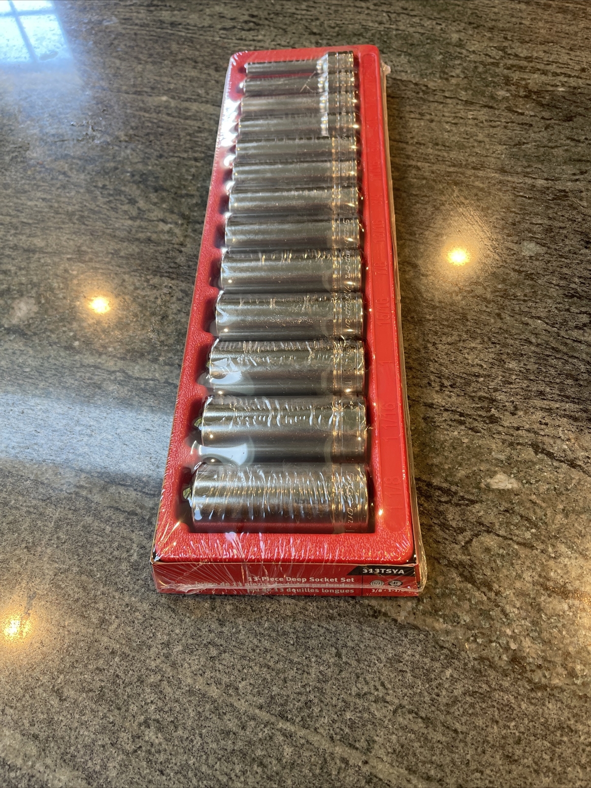 Snap-on 313tsya 1/2″ drive 3/8-1-1/8 Deep 6 Point Socket Sealed