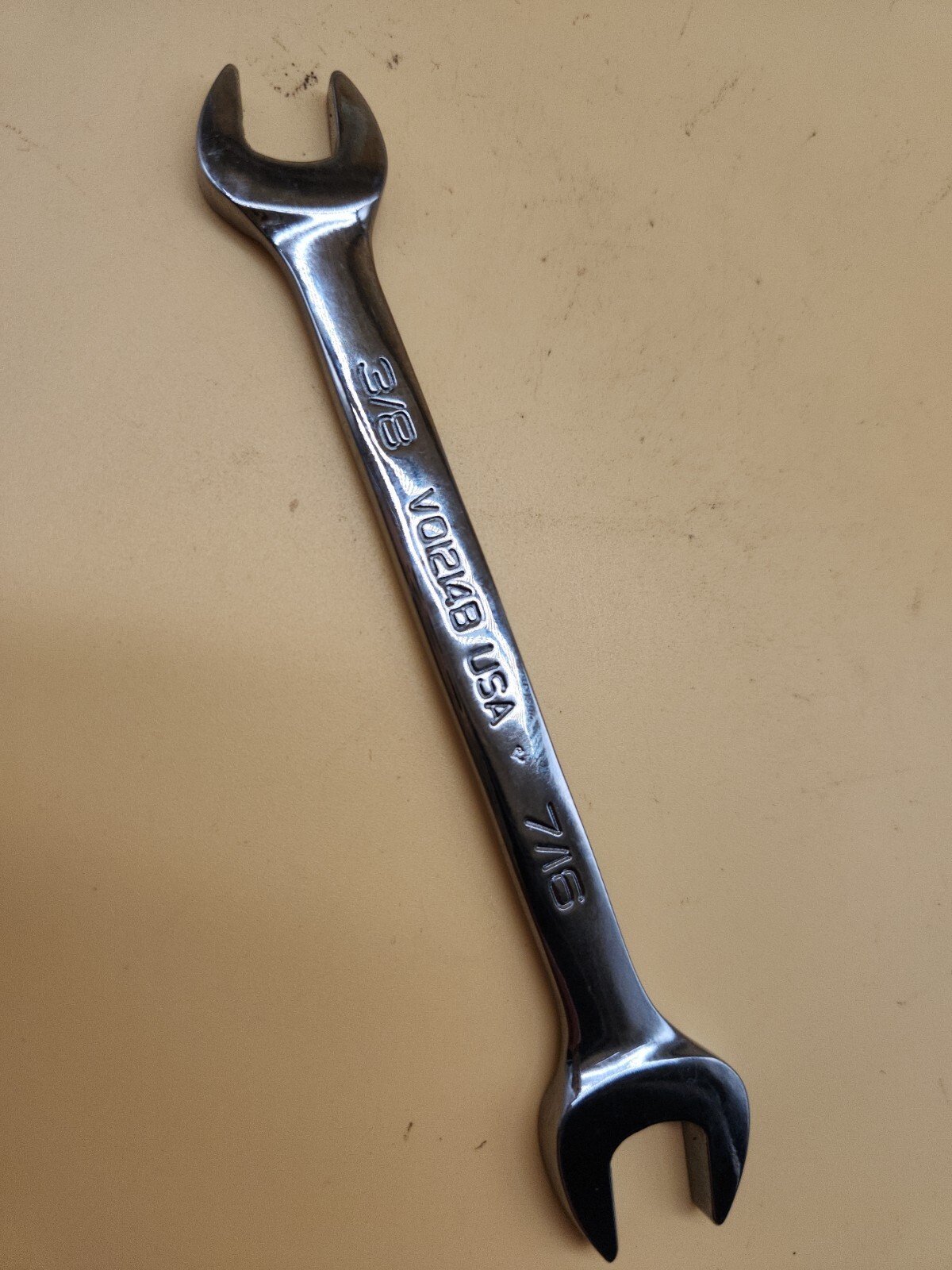 Snap-on Tools VO1214 OPEN END WRENCH 3/8″ X 7/16″ USA