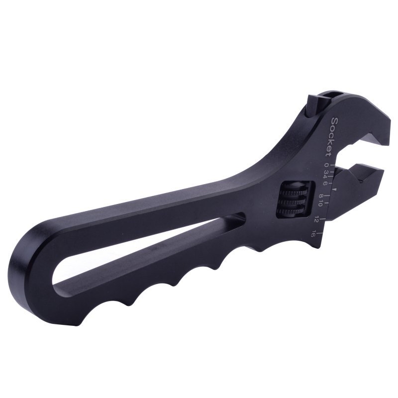 Aluminum Adjustable Wrench Spanner Hand Grip Tool for 3AN-16AN Hose End Fitting